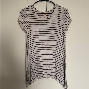 Black and white striped shirt